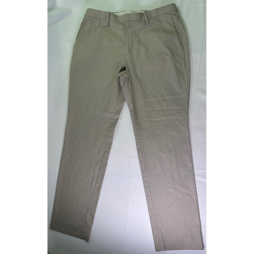 Banana Republic Slim Fit Chinos Mens Sz‎ 32x32 Tan Khaki Stretch Business Casual